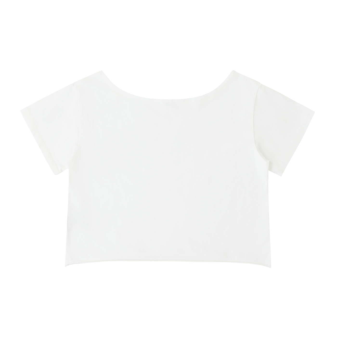 Disciple Off-Shoulder Rolled Hem Cotton T-Shirt