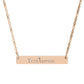 Tetelestai  Bar Necklace (Engraving)