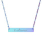 Tetelestai  Bar Necklace (Engraving)