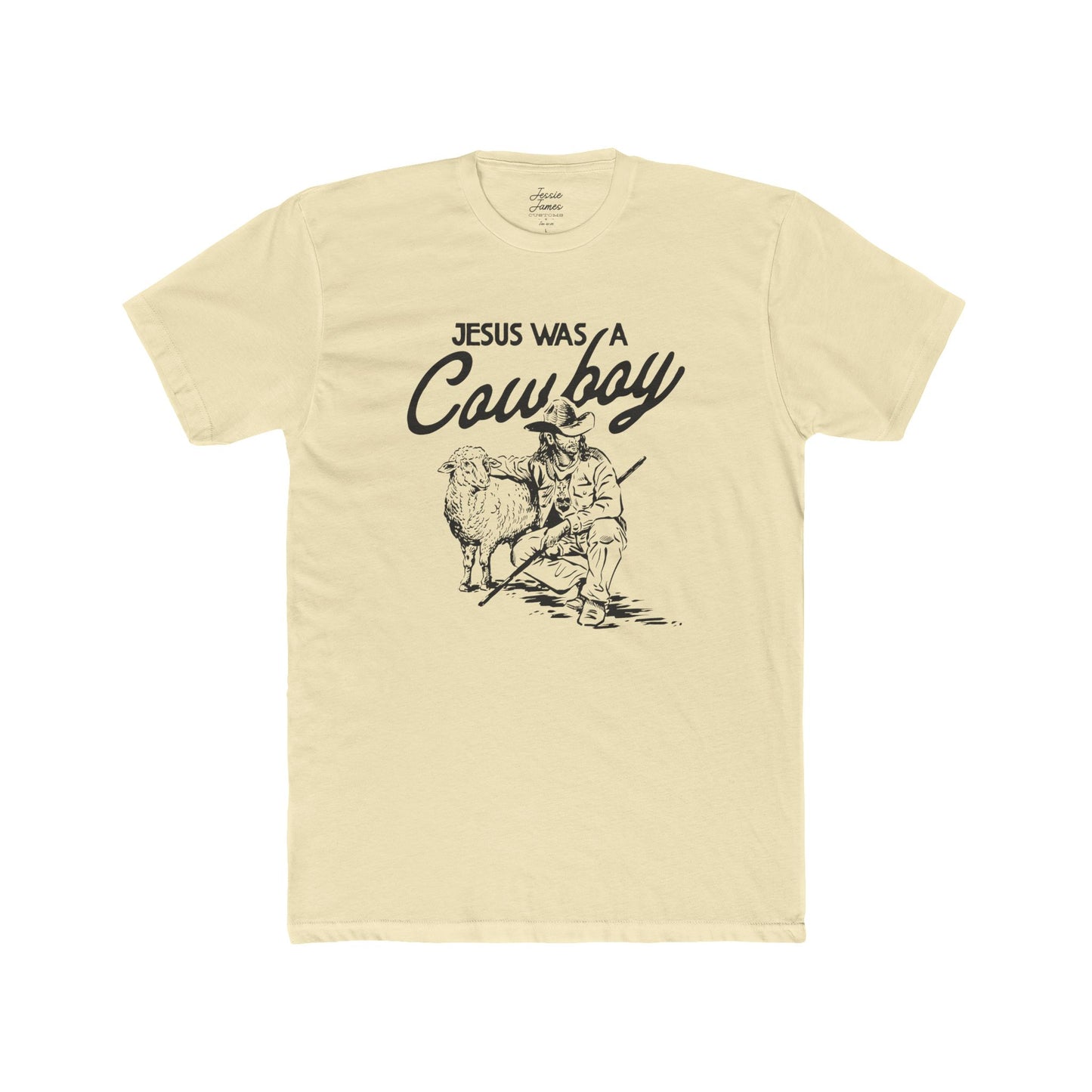 Jesus Was a Cowboy Unisex Cotton Crew Tee