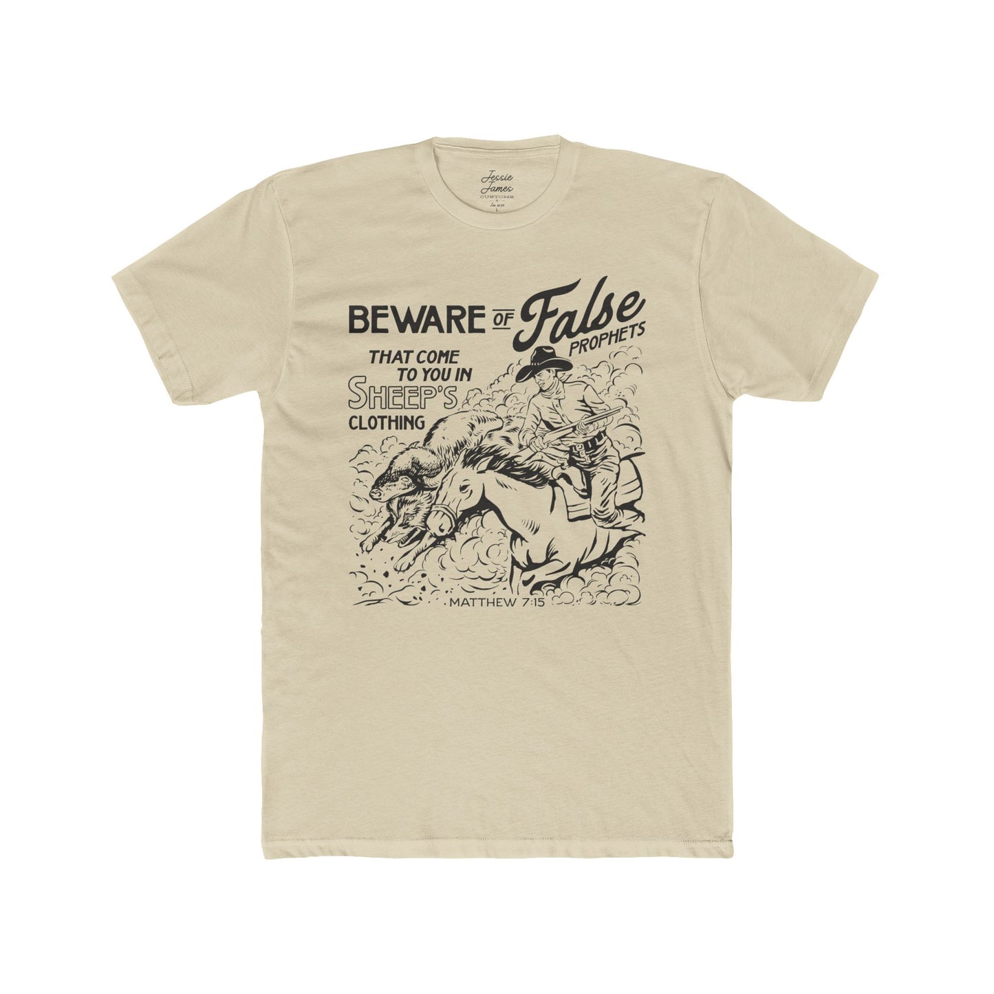 Beware- Cotton Crew Tee