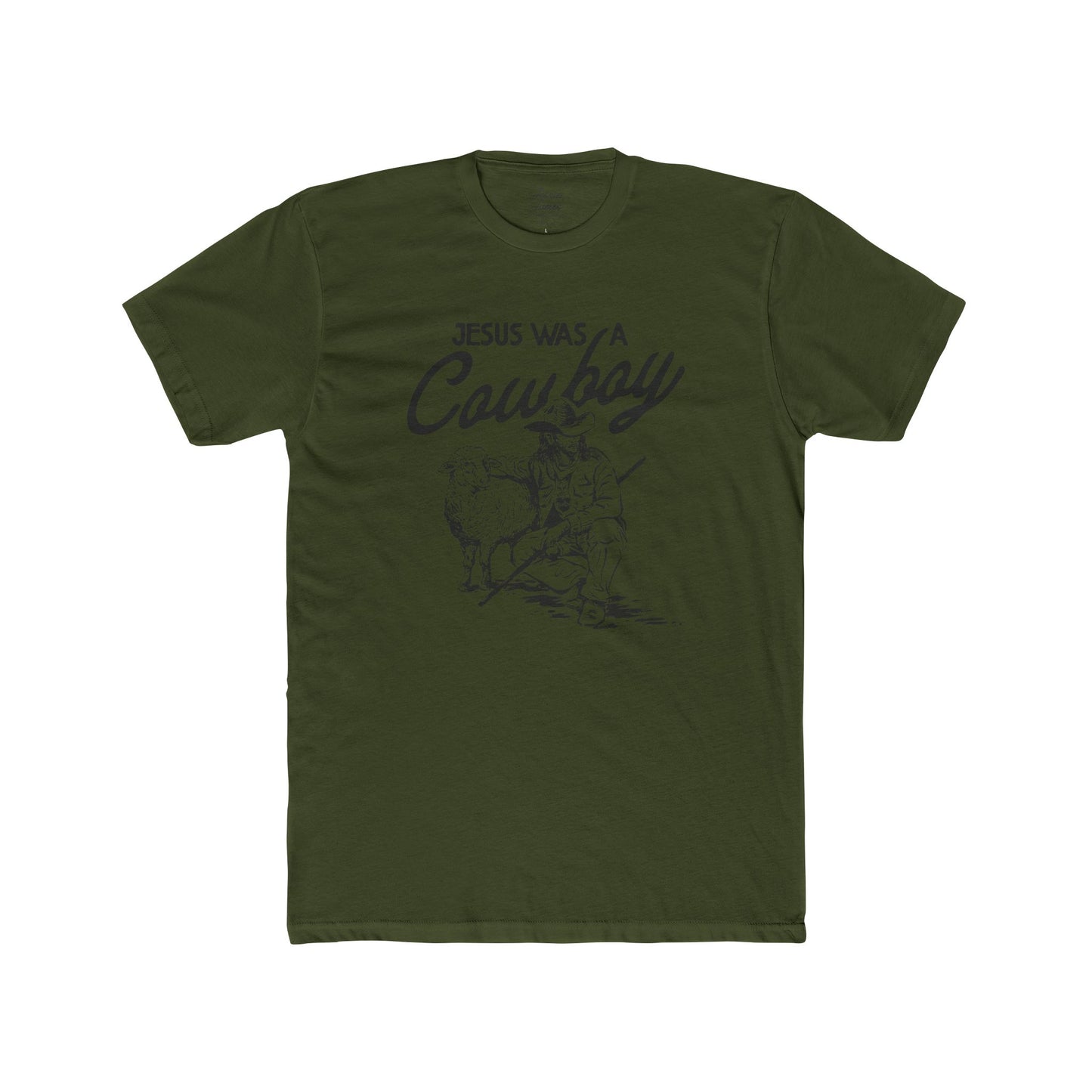 Jesus Was a Cowboy Unisex Cotton Crew Tee