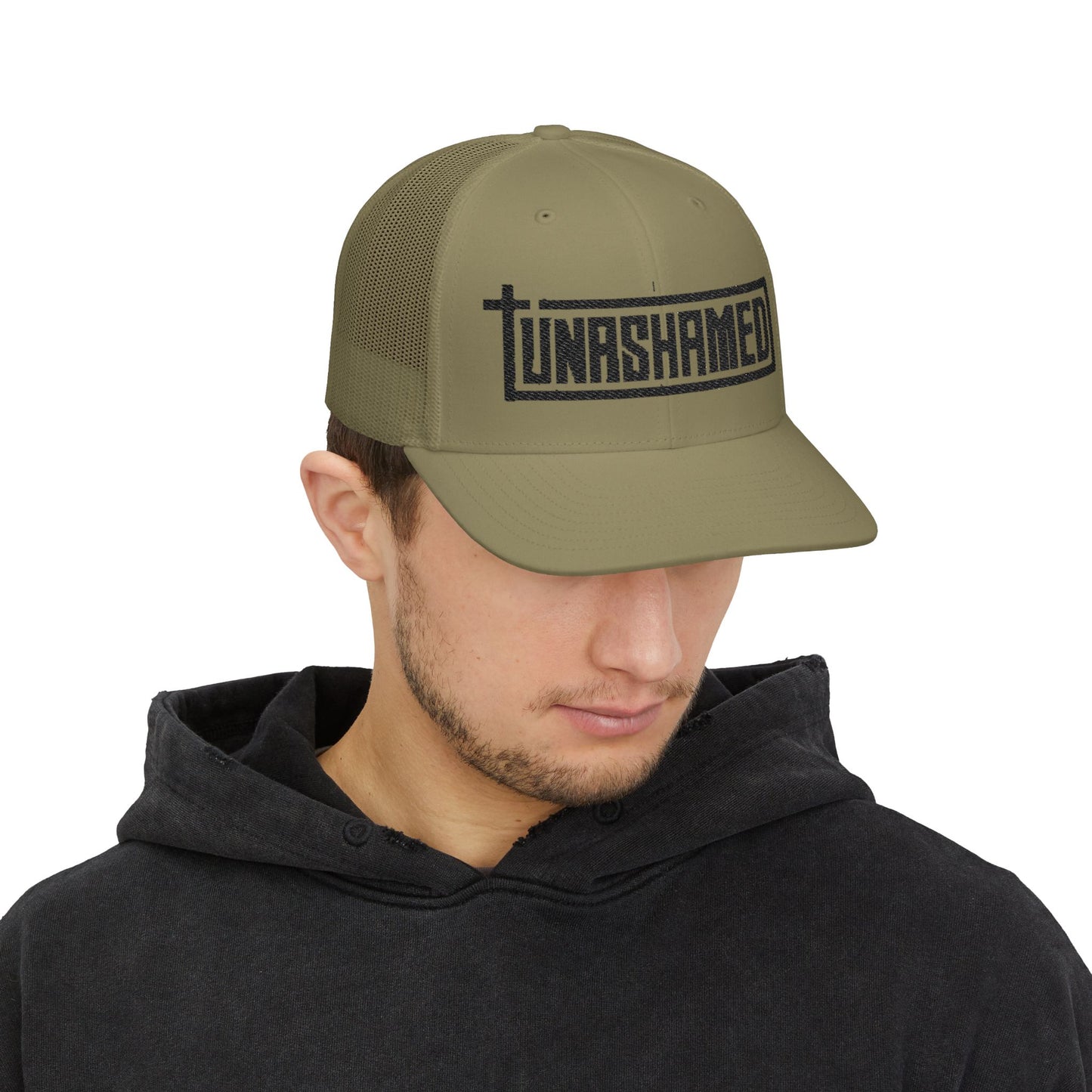 Unashamed Snapback Trucker Cap (Embroidery)