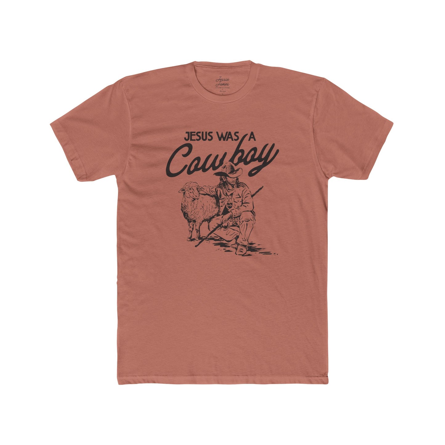 Jesus Was a Cowboy Unisex Cotton Crew Tee