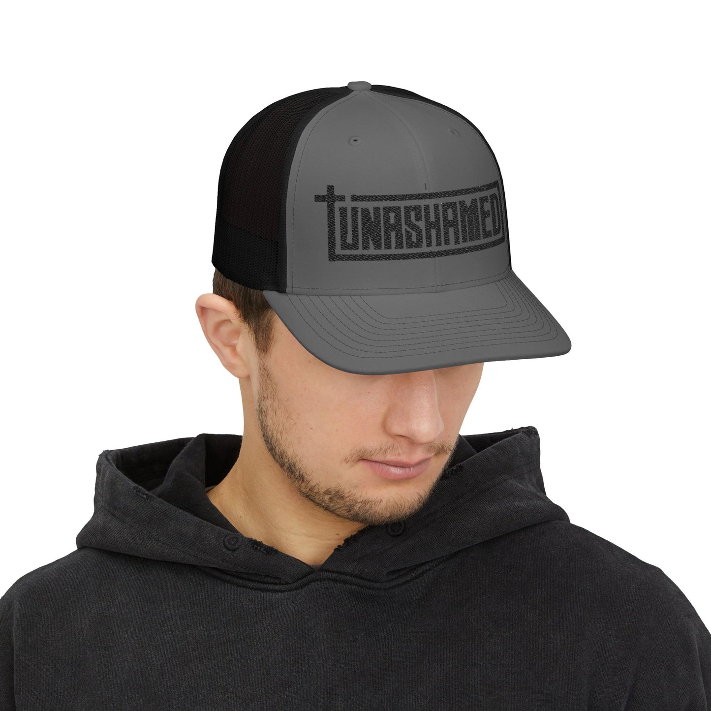 Unashamed Snapback Trucker Cap (Embroidery)