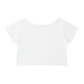 Disciple Off-Shoulder Rolled Hem Cotton T-Shirt