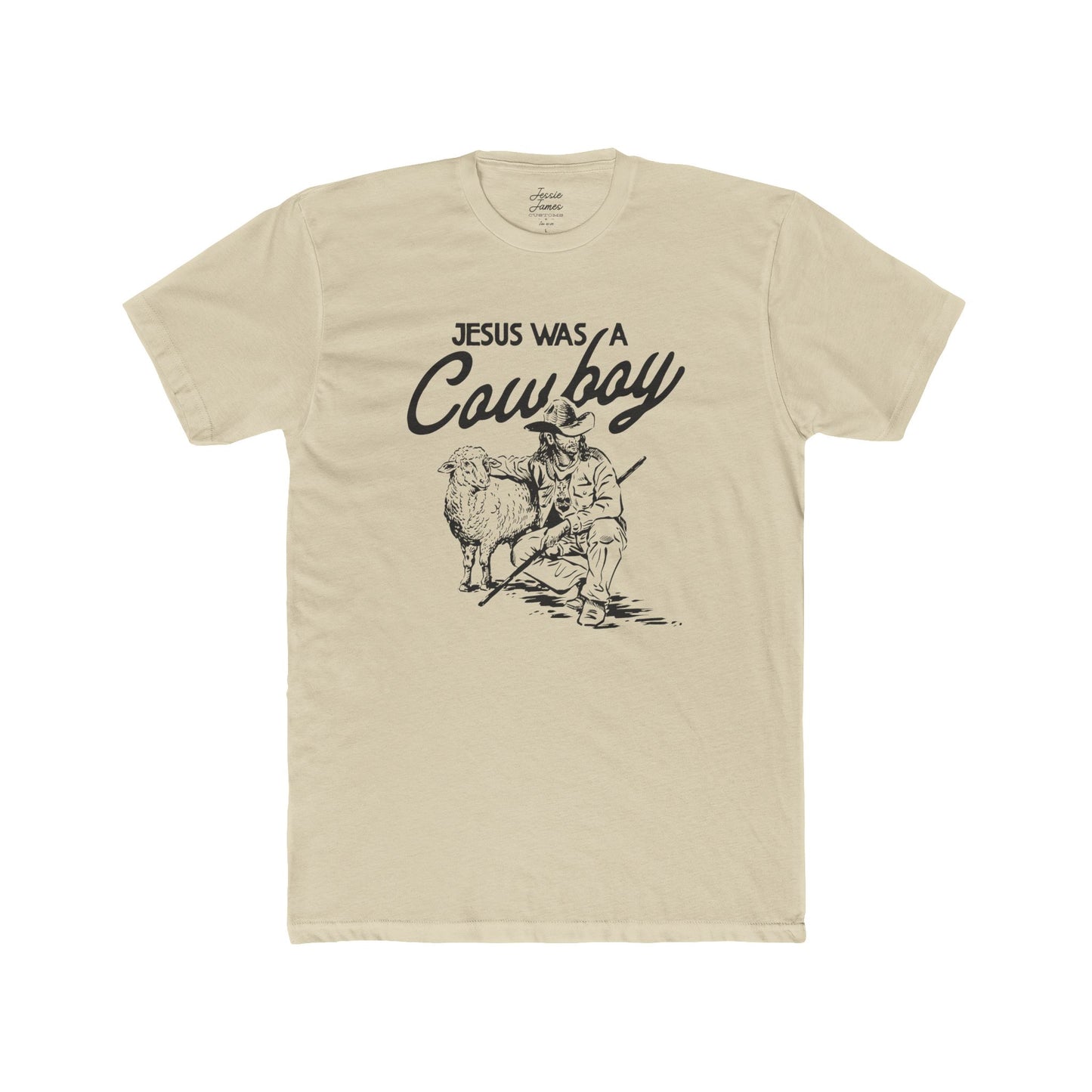 Jesus Was a Cowboy Unisex Cotton Crew Tee