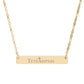 Tetelestai  Bar Necklace (Engraving)