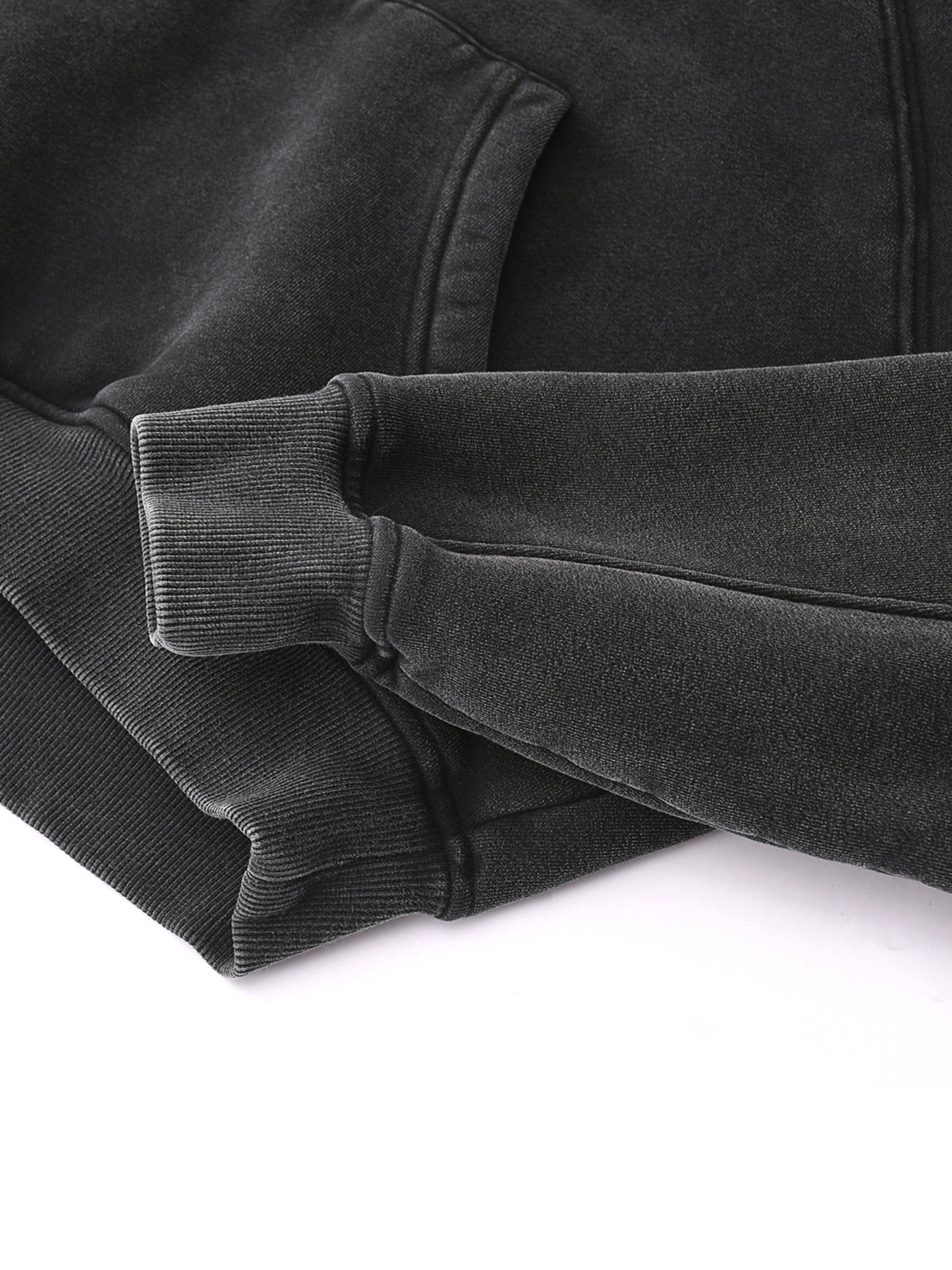 YHWH Snow Washed Cropped Hoodie